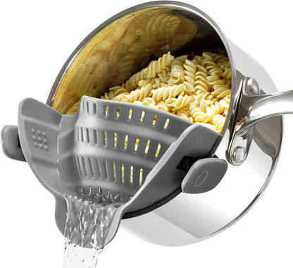 Handy Clip-On Kitchen Strainer