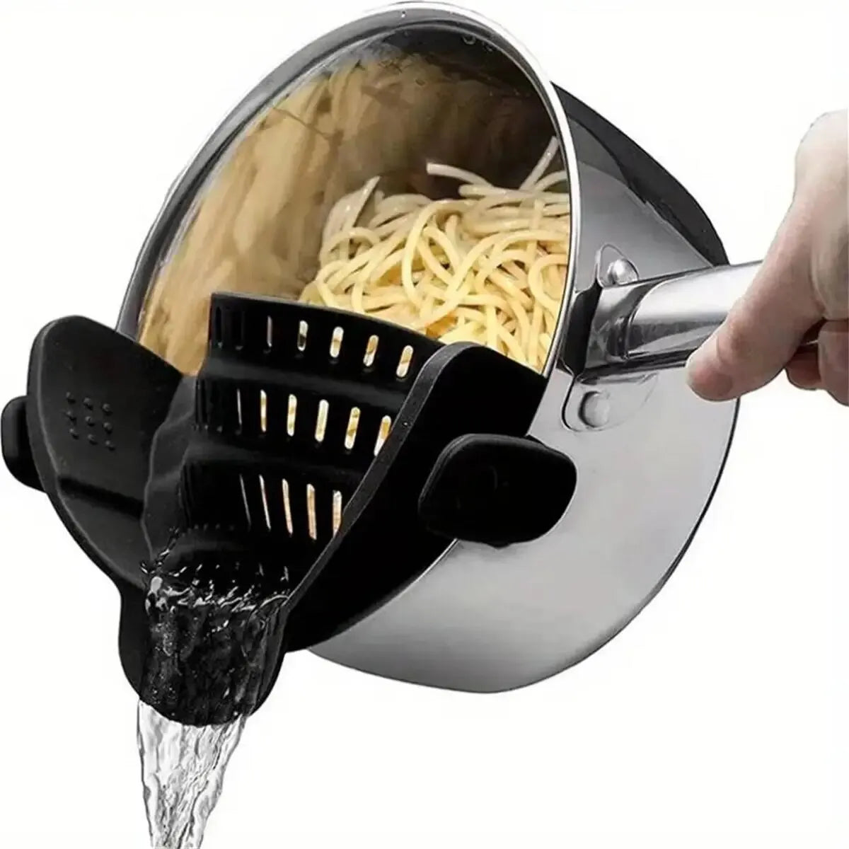 Handy Clip-On Kitchen Strainer