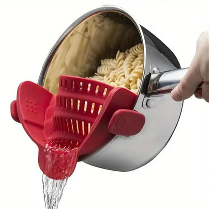 Handy Clip-On Kitchen Strainer