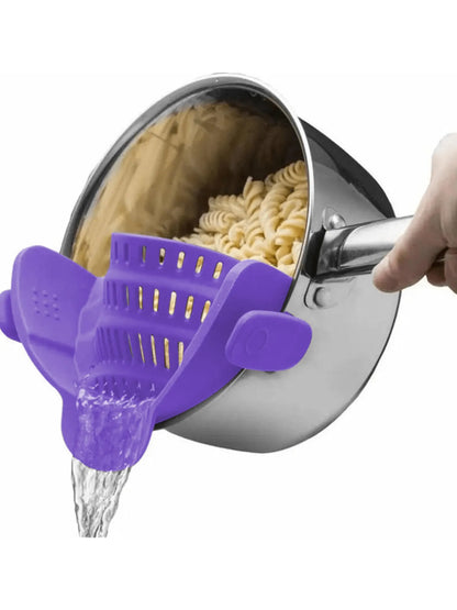 Handy Clip-On Kitchen Strainer