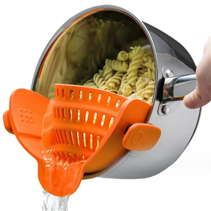 Handy Clip-On Kitchen Strainer